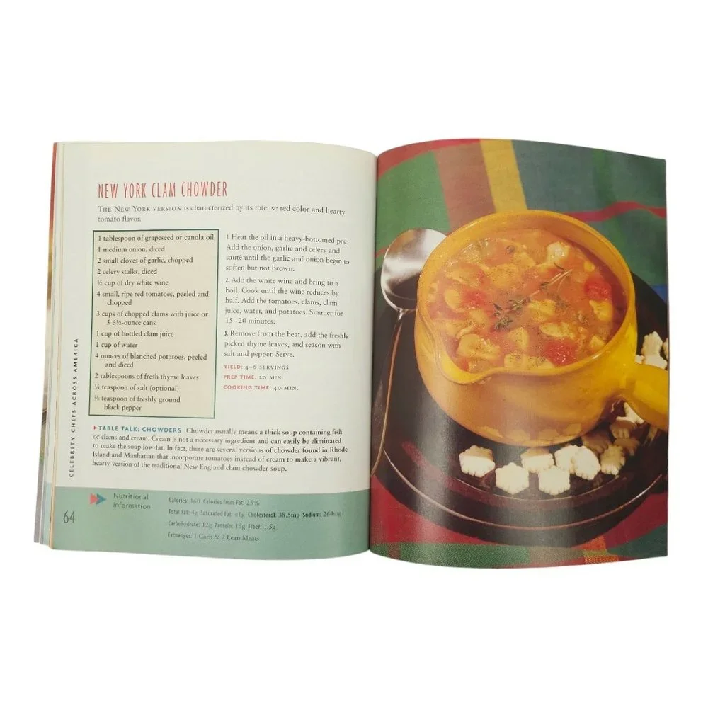 Celebrity Chefs Across America Cookbook Paperback Ingredients Managing Diabetes